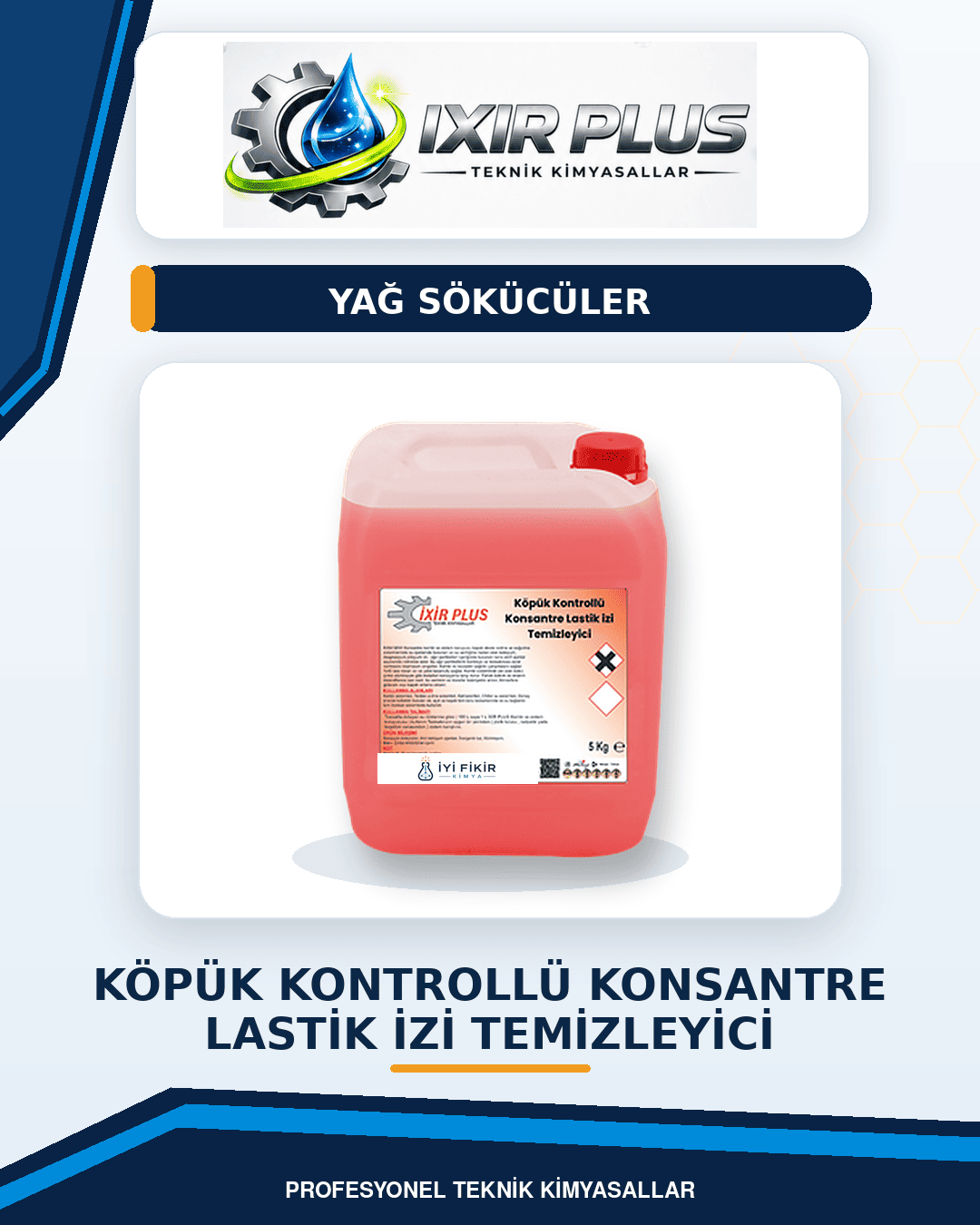 Köpük Kontrollü Konsantre Lastik İzi Temizleyici